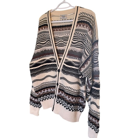 Classics by Palmland Multi Color, Multi Patterned, Four Button Men’s Cardigan - Picture 5 of 11